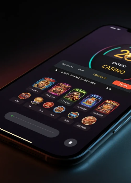 Interface utilisateur de Lucky Block Casino affichant une sélection de jeux populaires et le bonus de bienvenue sur un écran d'ordinateur.